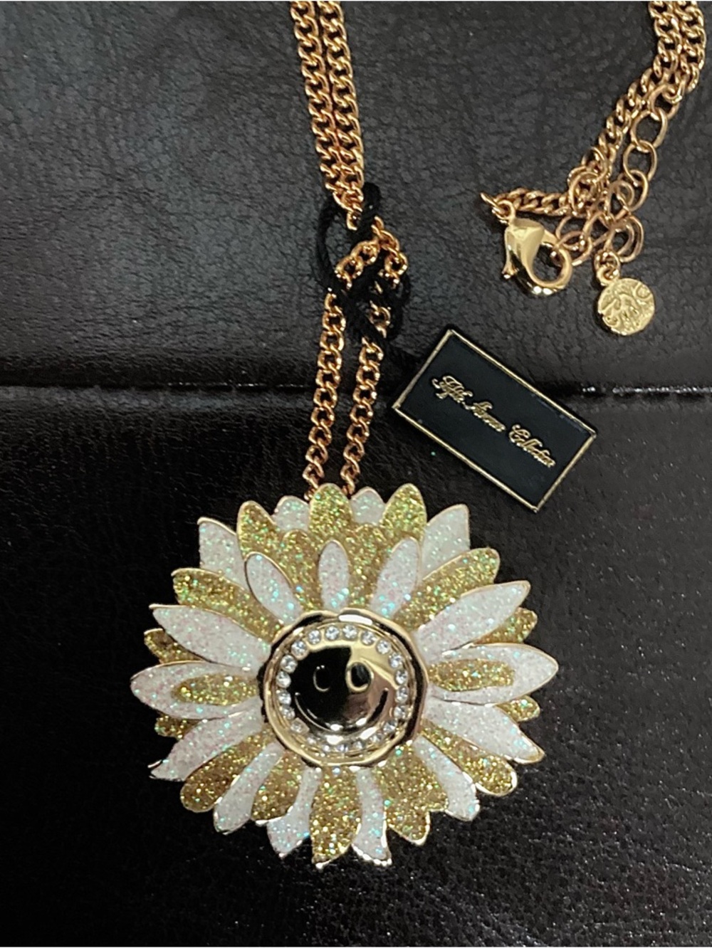 SMILES necklace-brooch - supports a helpful non-profit !